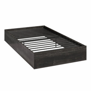 Signature Sleep Magnus Twin Size Bed and Mattress Set - Black Oak - Twin