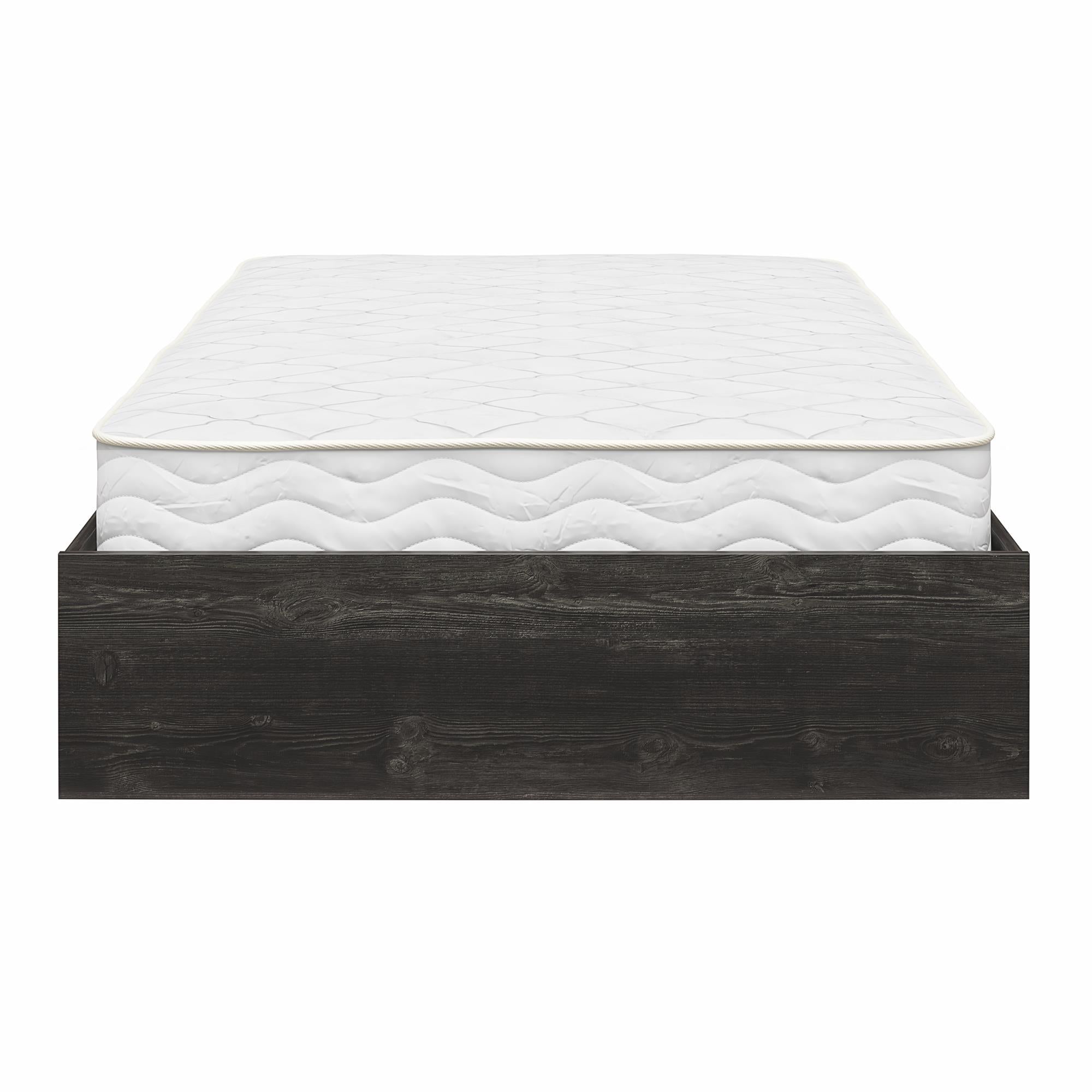 Signature Sleep Magnus Twin Size Bed and Mattress Set - Black Oak - Twin