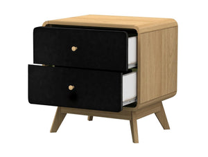 Ren Home Leva 2 Drawer Nightstand - Light Oak