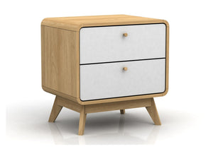 Ren Home Leva 2 Drawer Nightstand - Oak
