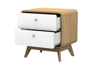 Ren Home Leva 2 Drawer Nightstand - Oak