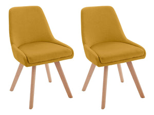 Ren Home Thora Dining Chair, Set of 2 - Mustard Yellow - Set of 2