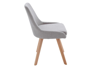 Ren Home Thora Dining Chair, Set of 2 - Light Gray - Set of 2