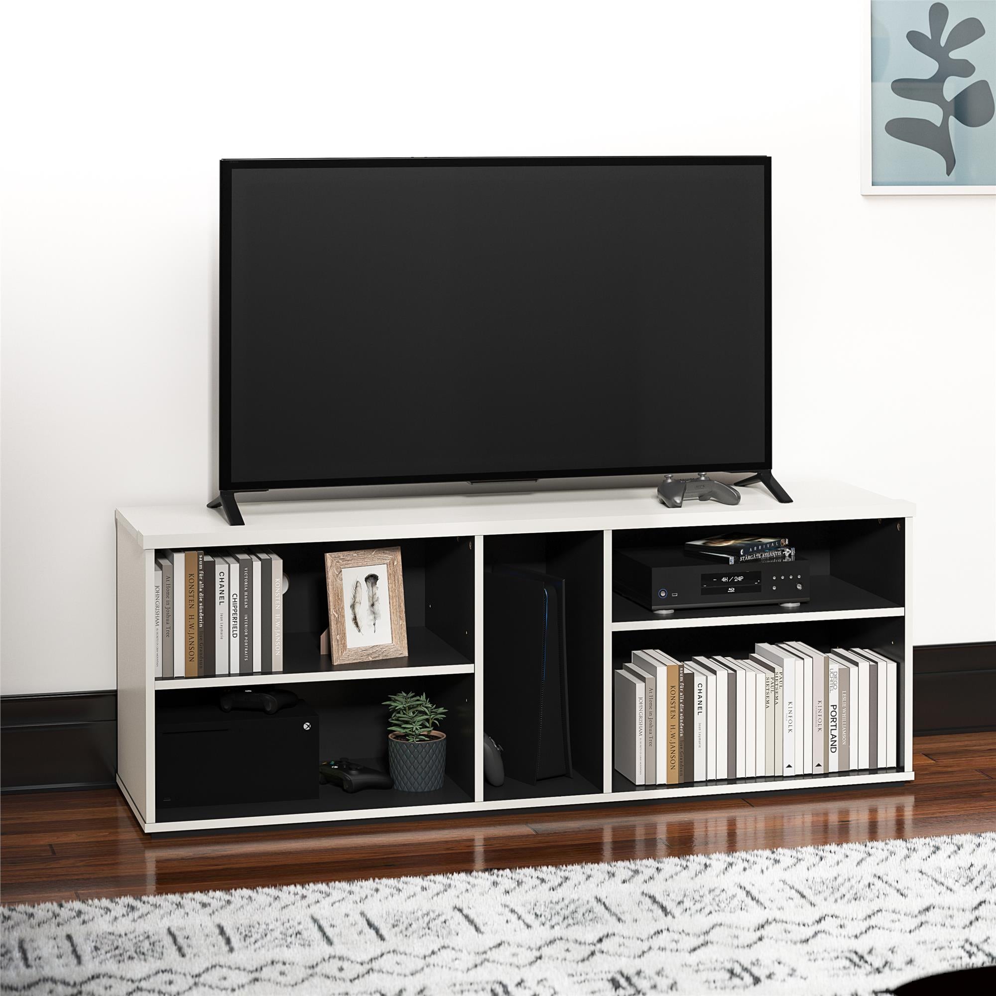 Novogratz Shadow Gaming TV Stand for TVs up to 69" - White