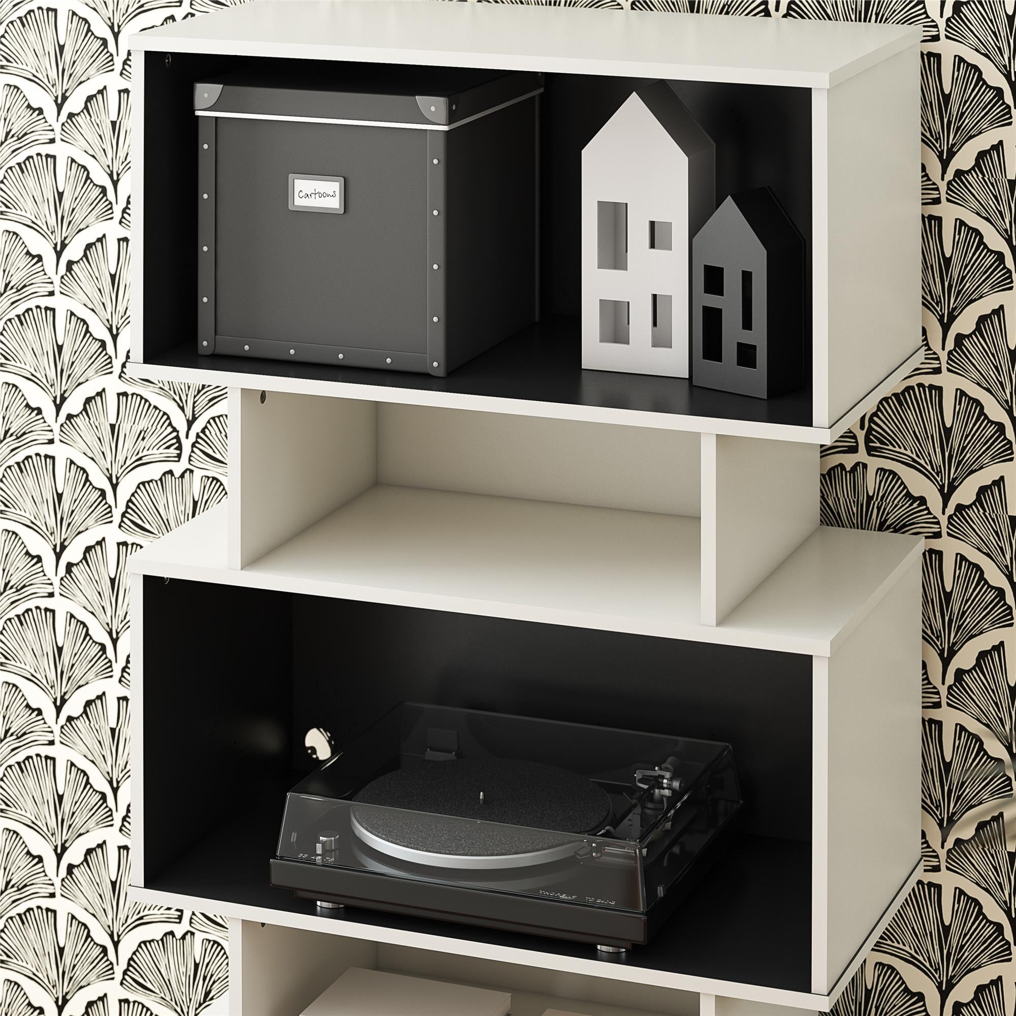 Novogratz Shadow Gaming Storage Unit Bookcase - White