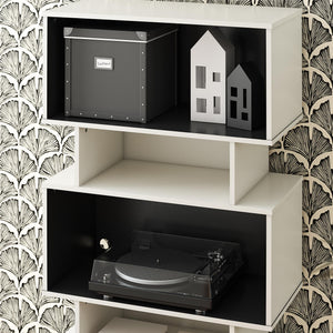 Novogratz Shadow Gaming Storage Unit Bookcase - White