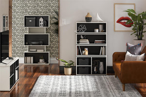 Novogratz Shadow Gaming Storage Unit Bookcase - White