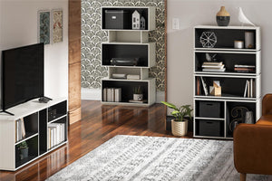 Novogratz Shadow Gaming Storage Unit Bookcase - White
