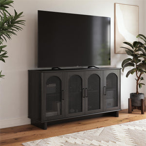 Ameriwood Home Multi-Use Console Cabinet for 65' TVs - Black Oak