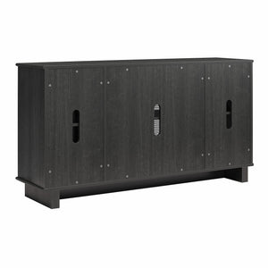 Ameriwood Home Multi-Use Console Cabinet for 65' TVs - Black Oak
