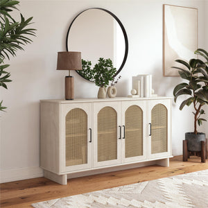 Ameriwood Home Multi-Use Console Cabinet for 65' TVs - White Oak