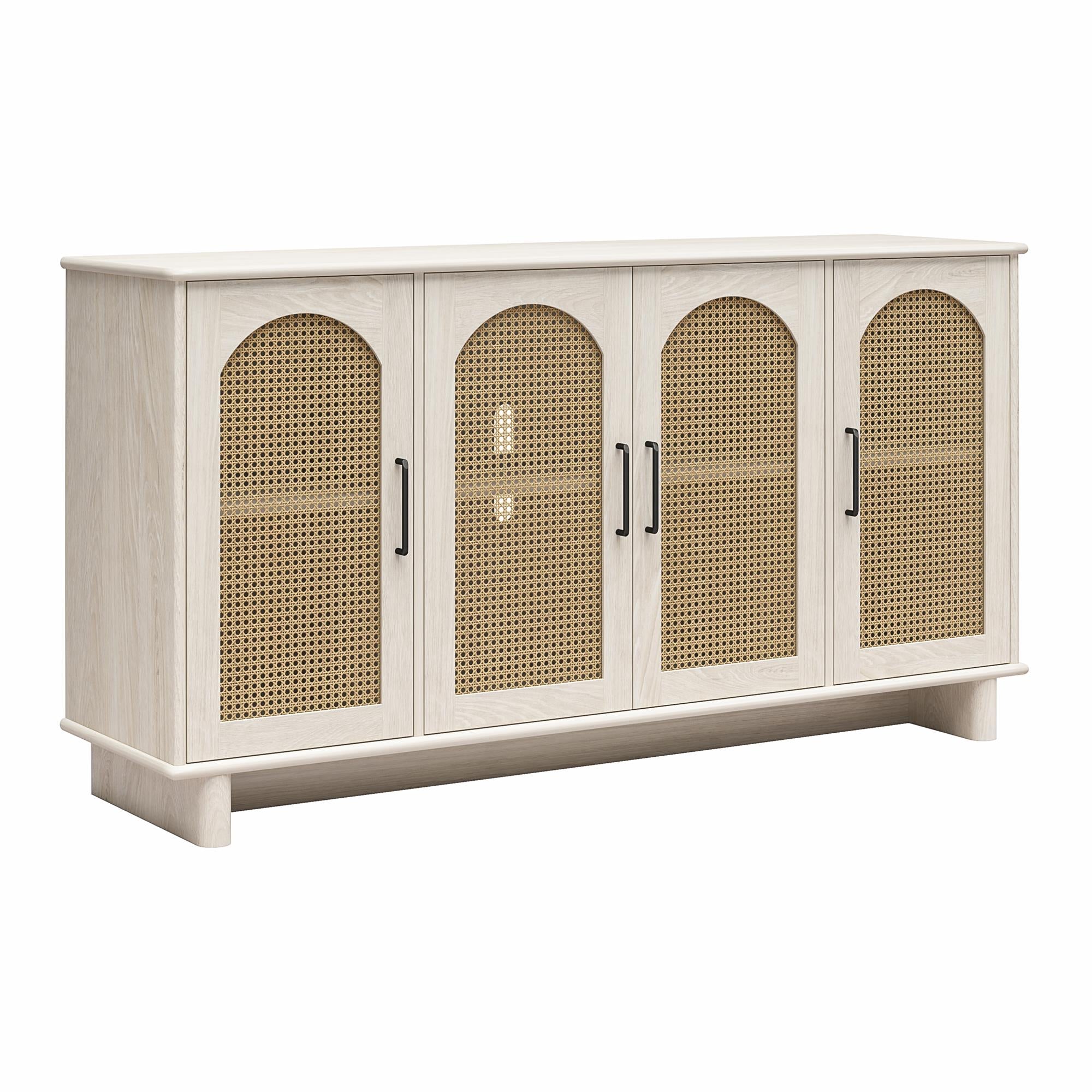 Ameriwood Home Multi-Use Console Cabinet for 65' TVs - White Oak