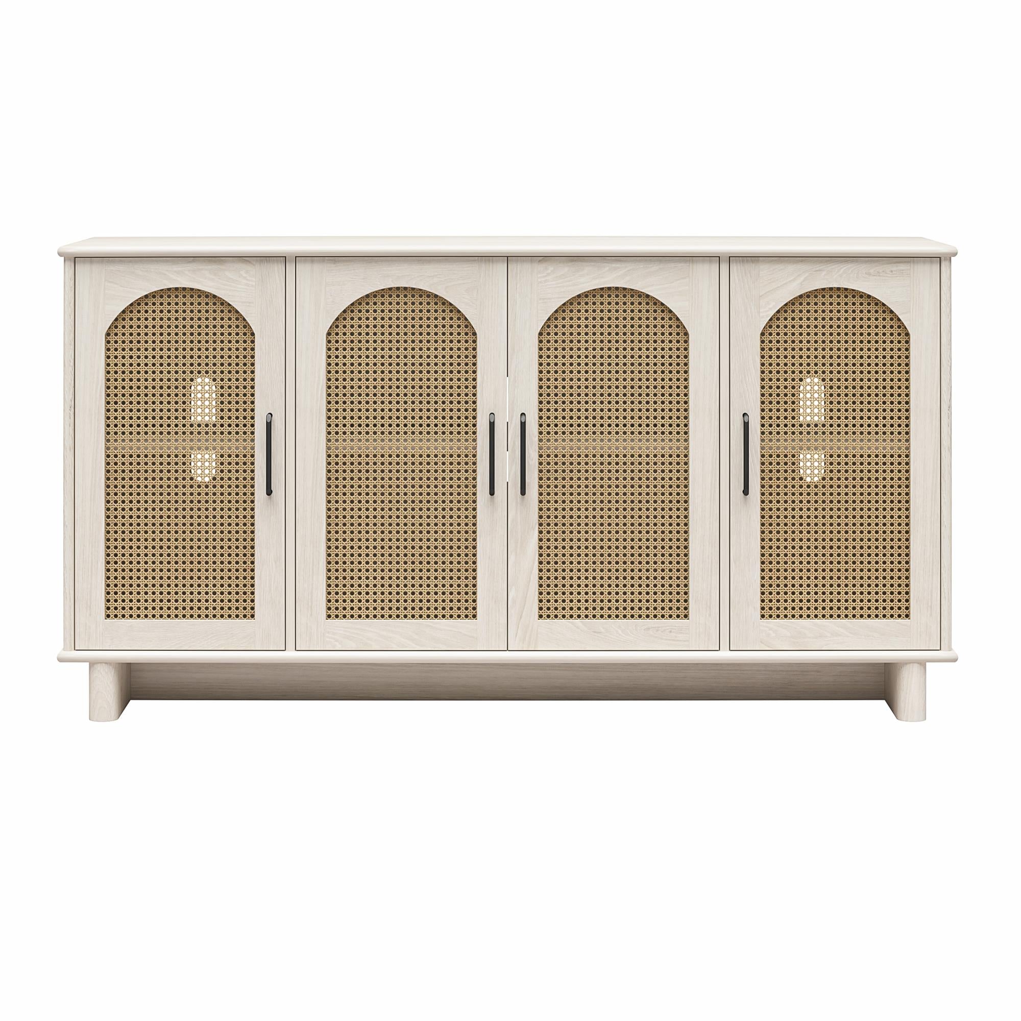 Ameriwood Home Multi-Use Console Cabinet for 65' TVs - White Oak
