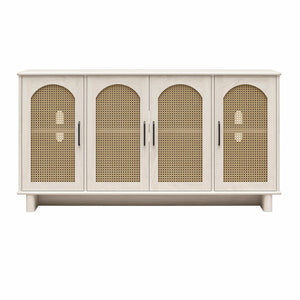 Ameriwood Home Multi-Use Console Cabinet for 65' TVs - White Oak