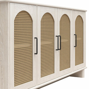 Ameriwood Home Multi-Use Console Cabinet for 65' TVs - White Oak
