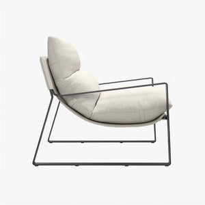 DHP Gatsby Accent Chair - Ivory - 1-Seater