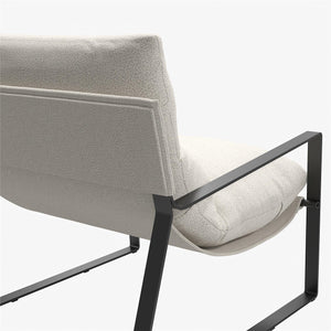 DHP Gatsby Accent Chair - Ivory - 1-Seater