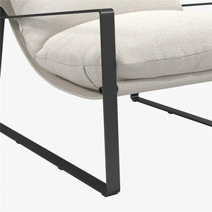 DHP Gatsby Accent Chair - Ivory - 1-Seater