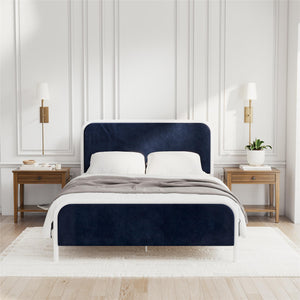 Novogratz Tallulah Upholstered Bed - Navy - Queen