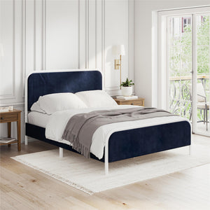 Novogratz Tallulah Upholstered Bed - Navy - Queen