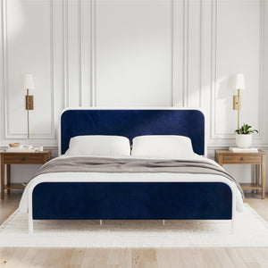 Novogratz Tallulah Upholstered Bed - Navy - King