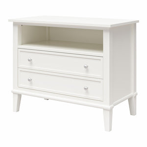 Ameriwood Home Franklin Wide Nightstand with Drawer - White