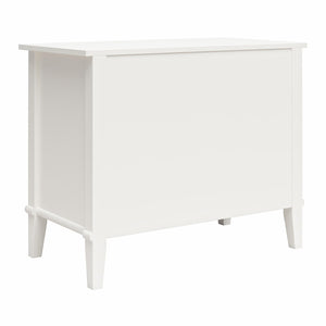 Ameriwood Home Franklin Wide Nightstand with Drawer - White