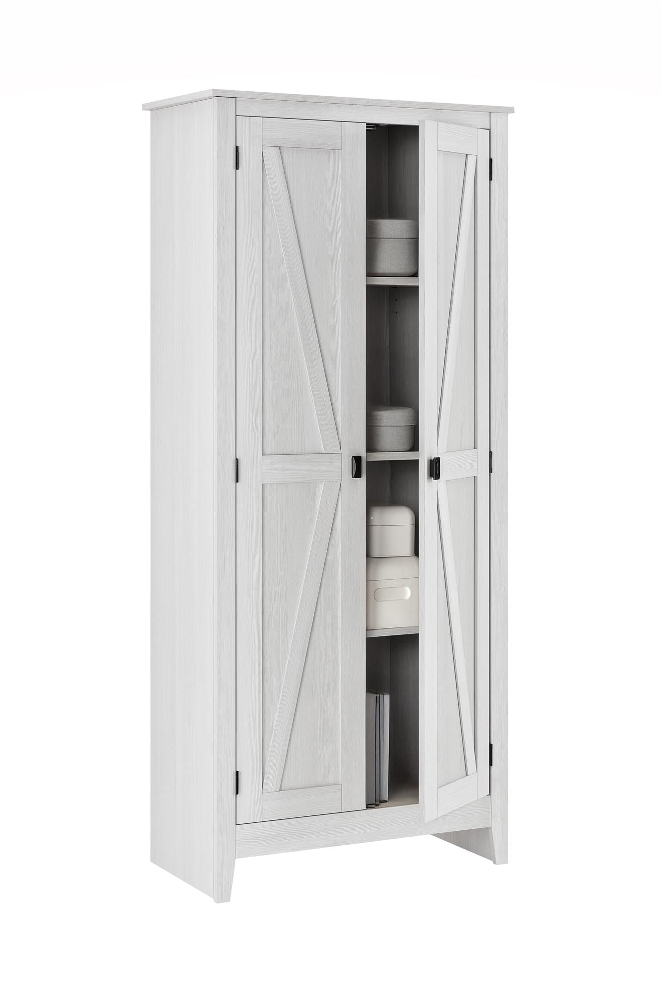Systembuild Evolution Farmington 31.5" Wide Storage Cabinet - Ivory Pine