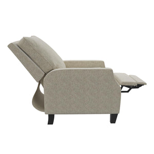 DHP Randen Pushback Recliner - Beige - 1-Seater