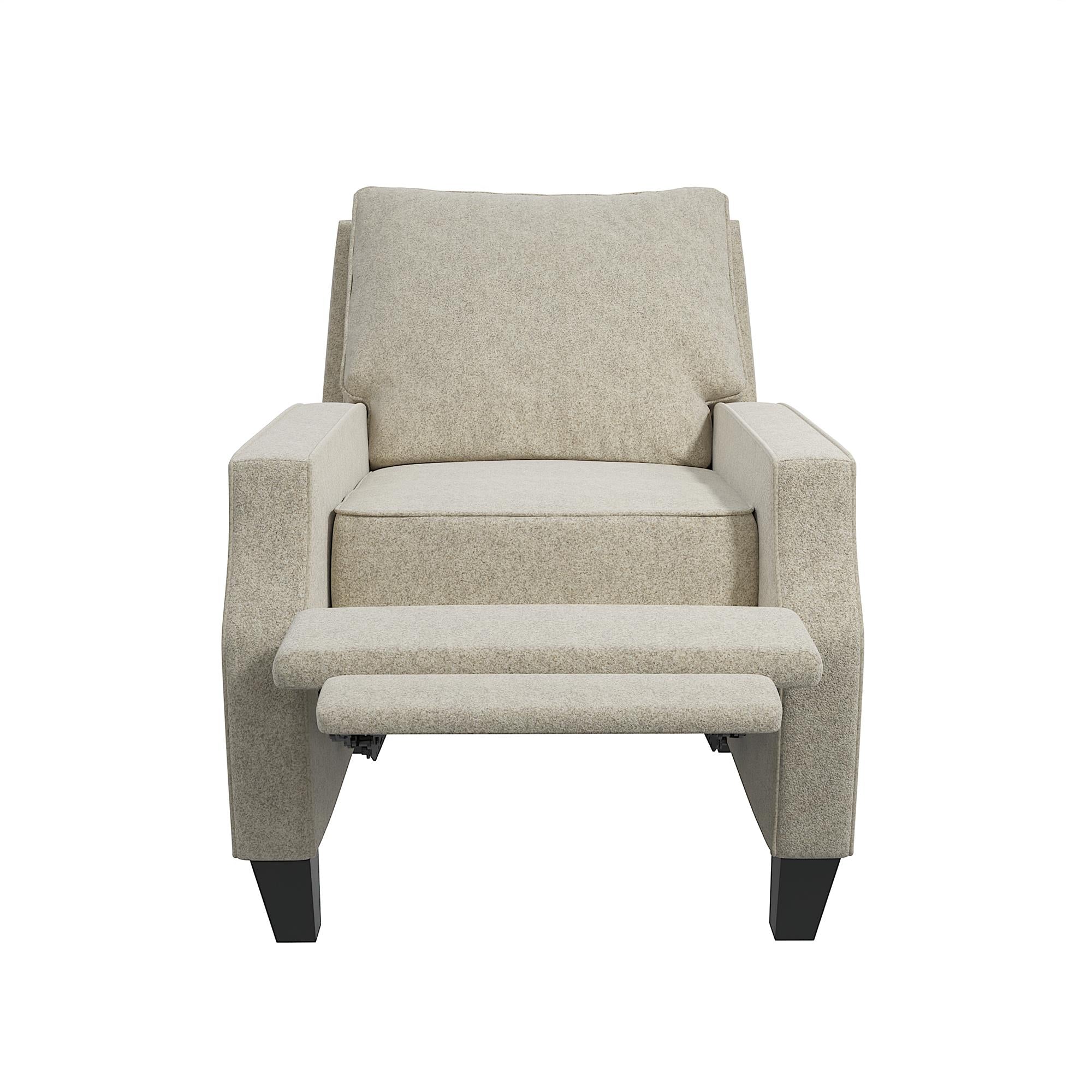 DHP Randen Pushback Recliner - Beige - 1-Seater