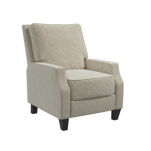 DHP Randen Pushback Recliner - Beige - 1-Seater
