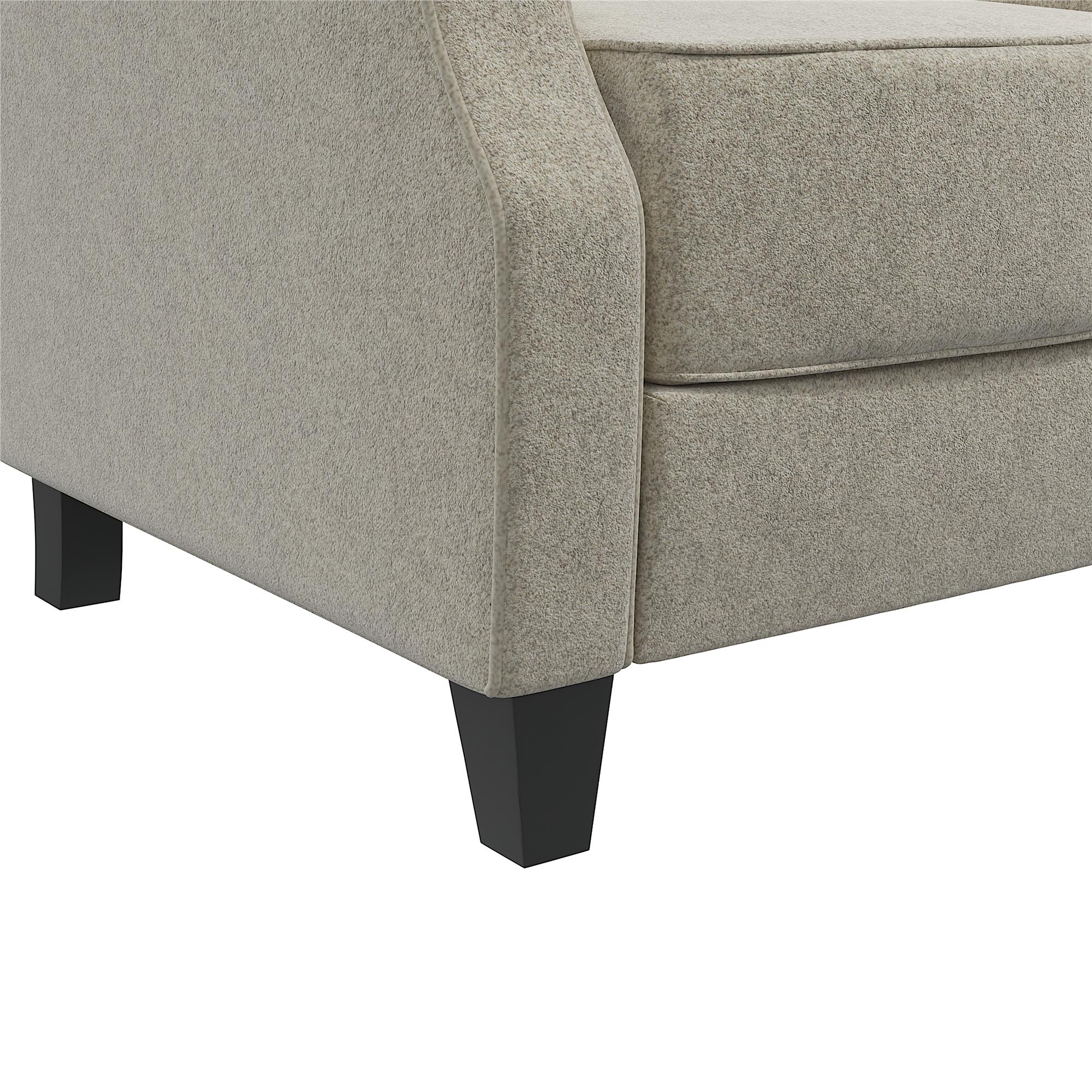 DHP Randen Pushback Recliner - Beige - 1-Seater