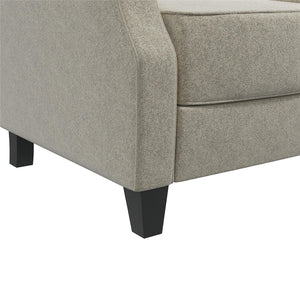 DHP Randen Pushback Recliner - Beige - 1-Seater