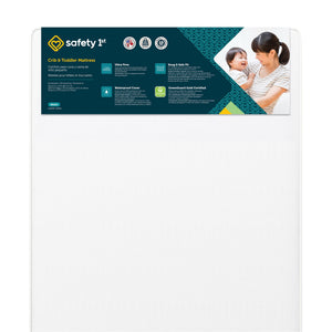 Safety 1st Heavenly Dreams Crib and Toddler Bed Mattress, White - White - Crib & Toddler Mattress