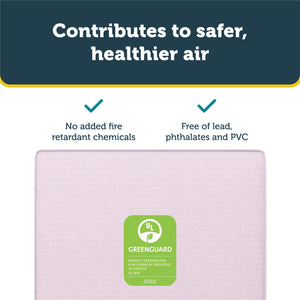 Safety 1st Heavenly Dreams Baby Crib and Toddler Bed Mattress, Pink - Light Pink - Crib & Toddler Mattress