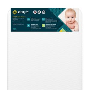 Safety 1st Pleasant Dreams Crib and Toddler Bed Mattress - White - Crib & Toddler Mattress
