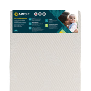 Safety 1st Sweet Dreams Ultra Firm Baby Crib Mattress - White - Crib & Toddler Mattress