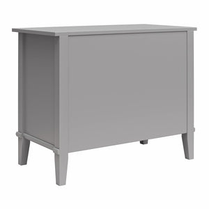 Ameriwood Home Franklin Wide Nightstand with Drawer - Gray