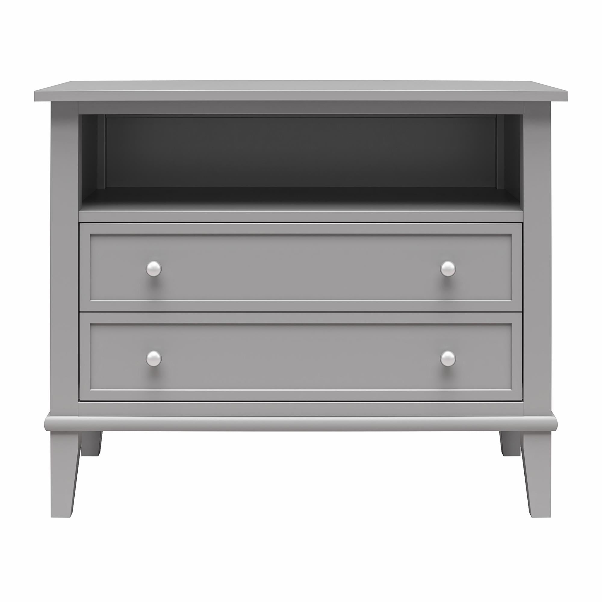 Ameriwood Home Franklin Wide Nightstand with Drawer - Gray