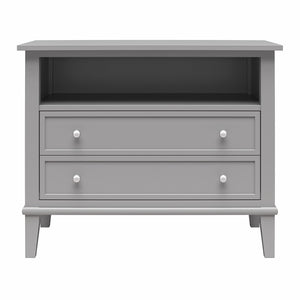 Ameriwood Home Franklin Wide Nightstand with Drawer - Gray