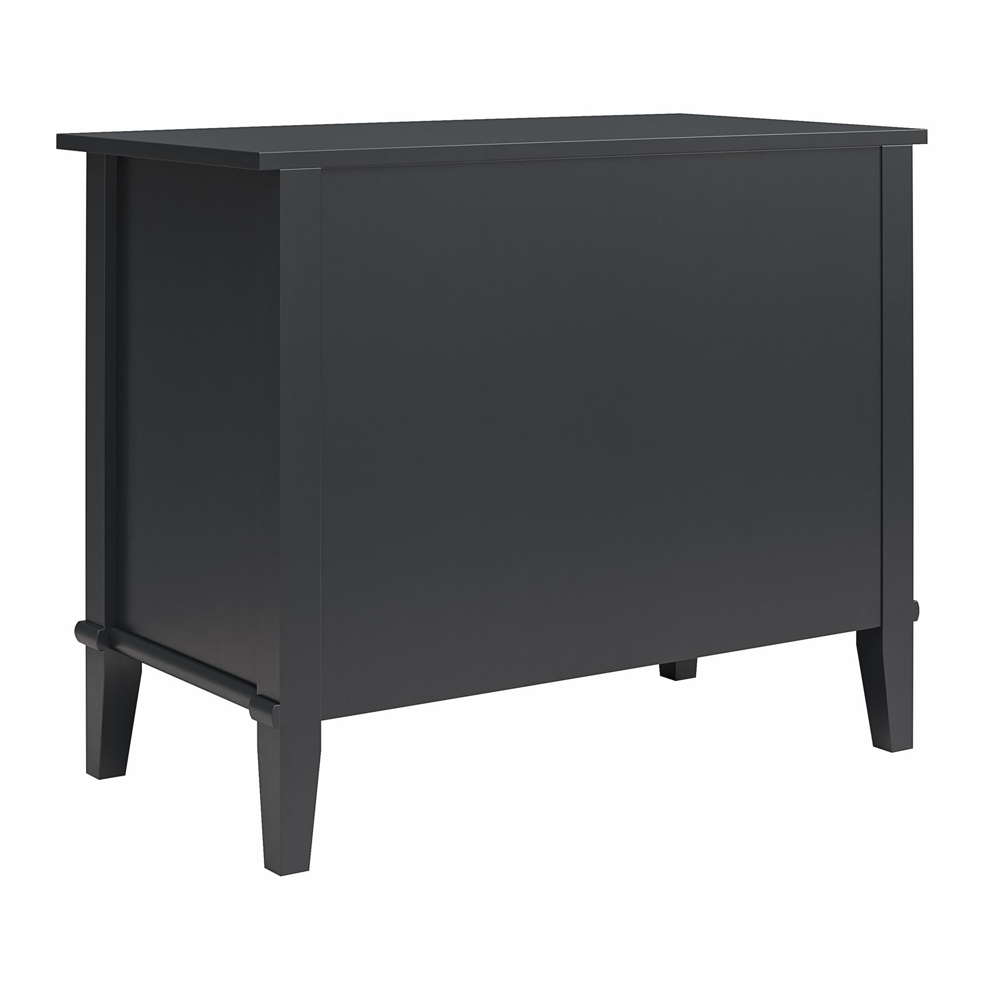 Ameriwood Home Franklin Wide Nightstand with Drawer - Black