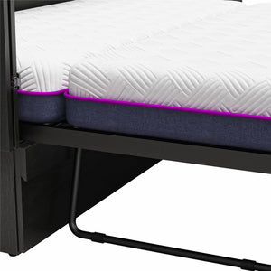 Signature Sleep Paramount Tri-Fold Cabinet Bed - Black Oak - Queen