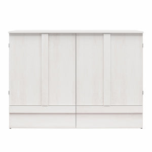 Signature Sleep Paramount Tri-Fold Cabinet Bed - Ivory Oak - Queen