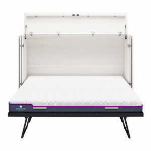 Signature Sleep Paramount Tri-Fold Cabinet Bed - Ivory Oak - Queen