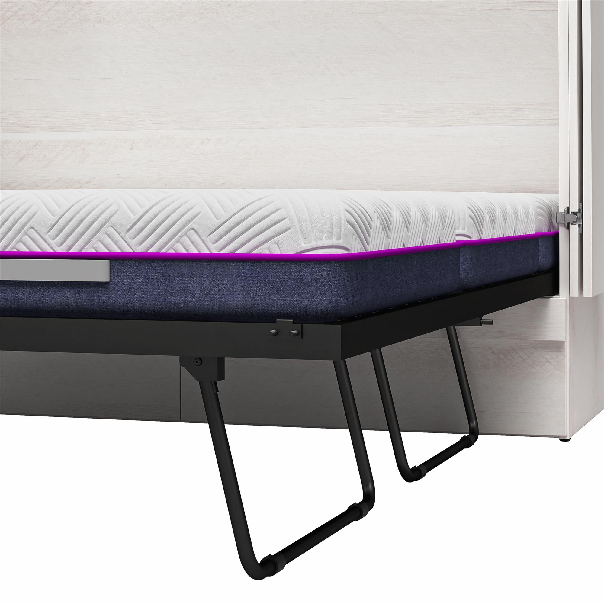 Signature Sleep Paramount Tri-Fold Cabinet Bed - Ivory Oak - Queen