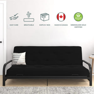 Signature Sleep Braga 8" Spring Coil Full Size Futon Mattress - Ruby Red - Full