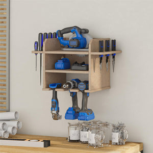 Systembuild Evolution Benford Hanging Wall Mount Tool Organizer - Raw Board