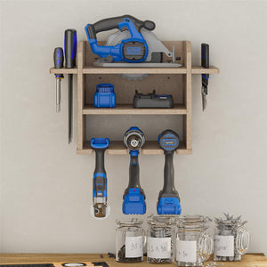 Systembuild Evolution Benford Hanging Wall Mount Tool Organizer - Raw Board