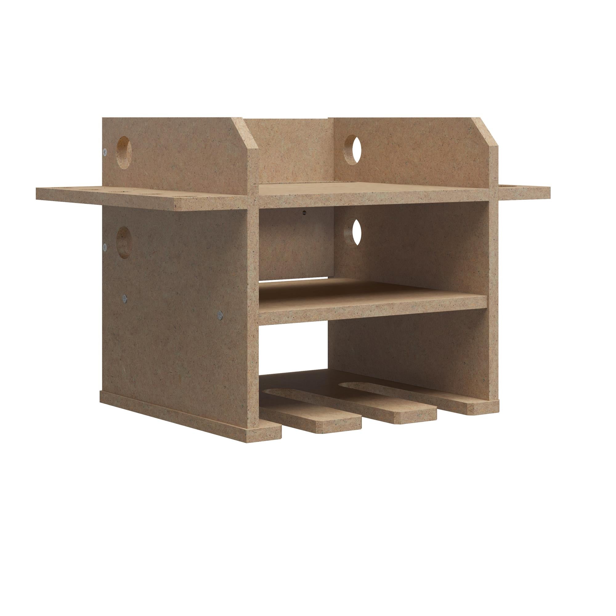 Systembuild Evolution Benford Hanging Wall Mount Tool Organizer - Raw Board