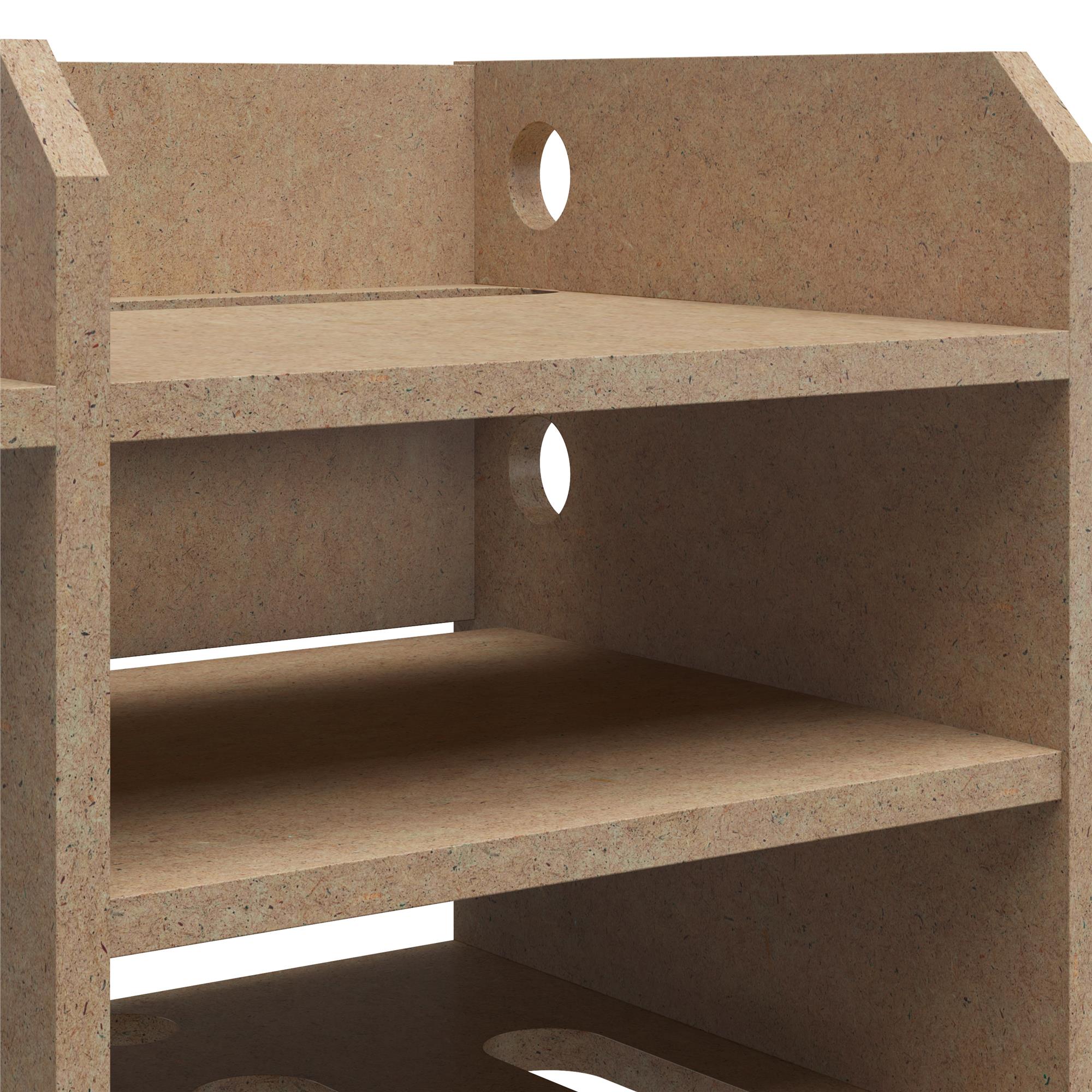 Systembuild Evolution Benford Hanging Wall Mount Tool Organizer - Raw Board
